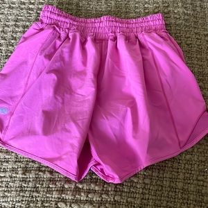 Lululemon hot pink shorts.